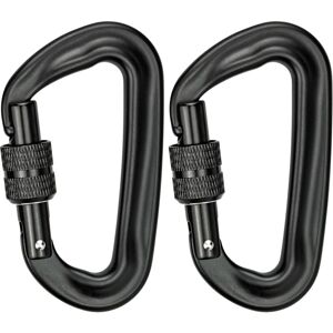 MEMKEY Pack Climbing Carabiner 12 kN (1200 kg), Heavy Duty Aluminum Carabiner, D-Shaped Carabiner for Hammocks, Yoga, Swing, Camping, Keychain, Dogs