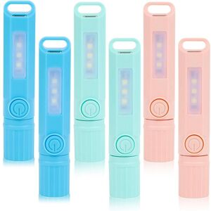 TLILY 6 Pack usb c Rechargeable Mini Small led Flashlights, Camping Lantern Combo Flashlight (6 Pack)