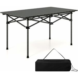 Gymax - Aluminum Camping Table for 4-6 People Folding Picnic Table w/ Carry Bag