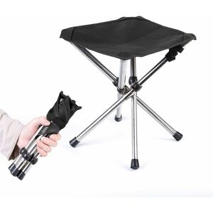 HÉLOISE Foldable Camping Stool, Camping Stool, Folding Small Seat, Folding Canvas Stool, for Outdoors - with Steel Frame, Outdoors, Concerts, Fishing, Hiking