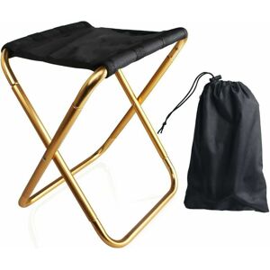 Devenirriche - Folding Stool Foldable Camping Stool Outdoor Foldable Lightweight Small Portable Aluminum Fishing Stool Outdoor For bbq Travel Hiking