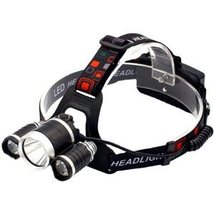 Memkey - Super bright rechargeable led headlamp with 3 lights, 4 modes and 6,000 lumens for running, camping, fishing, cycling or hiking