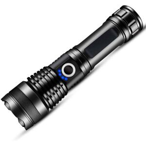 ZVD Ultra Powerful LED Flashlight, Rechargeable 10,000 Lumens, Tactical, USB 5 Modes, IPX5 Waterproof, Zoomable and Shock Resistant