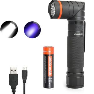 ZVD Usb Rechargeable Flashlight Powerful led Flashlight Waterproof uv Torch 2 in 1, 90 Rotatable, 3 Adjustable Lighting Modes for Car Repairing,