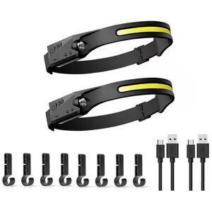 Memkey - usb Rechargeable led Headlamp, Powerful led Headlamp, Waterproof Camping cob Head Lamp with Sensitive Sensor Mode for Hiking, Cycling, Dog