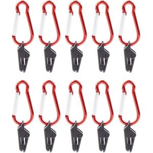 Memkey - 10pcs Tarp Clip with Carabiner, Tent Clip, Camping Tent Awning Clip, Plastic Tent Tarp Clips, Tent Snap Fasteners for Outdoor Activities Memkey - 10pcs Tarp Clip with Carabiner, Tent Clip, Camping Tent Awning Clip, Plastic Tent Tarp Clips, Tent Snap Fasteners for Outdoor Activities