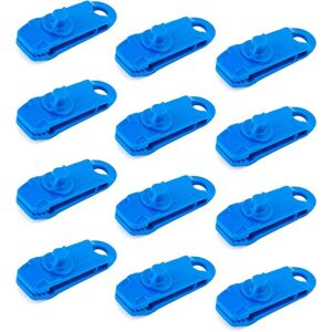 Oylda - 12pcs Locking Clips Set, Multifunctional Secure Tarp Clips for Camping Canopy Activities (Blue) Oylda - 12pcs Locking Clips Set, Multifunctional Secure Tarp Clips for Camping Canopy Activities (Blue)
