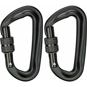 CYSLMUK 2pcs Climbing Carabiners (1200KG) Heavy Duty Aluminum Carabiners d Shape Locking Carabiners for Hammock Yoga Swing Camping CYSLMUK 2pcs Climbing Carabiners (1200KG) Heavy Duty Aluminum Carabiners d Shape Locking Carabiners for Hammock Yoga Swing Camping