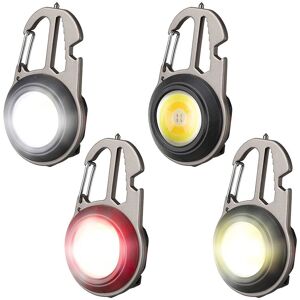 TLILY 4 Pcs LED Mini COB Flashlights 7 Light Mode Keychain Flashlight 500 Lumens Bright Pocket Rechargeable TLILY 4 Pcs LED Mini COB Flashlights 7 Light Mode Keychain Flashlight 500 Lumens Bright Pocket Rechargeable
