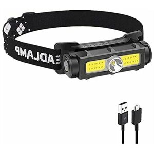 HOOPZI 500 Lumen led Head Torch, usb Rechargeable Headlamp, 7 Modes, IPX4 Waterproof, 1800mAh Battery Powered, Removable cob Magnet Headlight with White Red HOOPZI 500 Lumen led Head Torch, usb Rechargeable Headlamp, 7 Modes, IPX4 Waterproof, 1800mAh Battery Powered, Removable cob Magnet Headlight with White Red