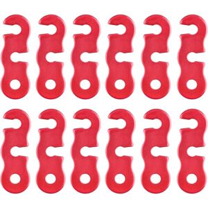 Gotrays - Aluminum Alloy Camping Rope Tensioner Guyline Rope Adjuster Tensioners for Tent Tarp Hiking (Red - 12 Pcs) Gotrays - Aluminum Alloy Camping Rope Tensioner Guyline Rope Adjuster Tensioners for Tent Tarp Hiking (Red - 12 Pcs)