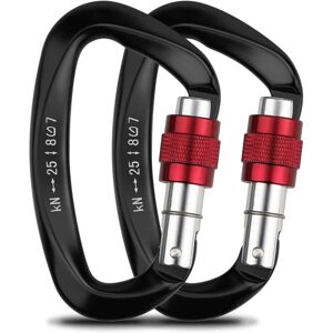 WOIYIC Climbing Carabiners, 2pcs Auto Locking Carabiner Aluminum Stainless Steel D-Ring Carabiner for Climbing and Rappelling, Lock Dogs, Hammock Swing, WOIYIC Climbing Carabiners, 2pcs Auto Locking Carabiner Aluminum Stainless Steel D-Ring Carabiner for Climbing and Rappelling, Lock Dogs, Hammock Swing,