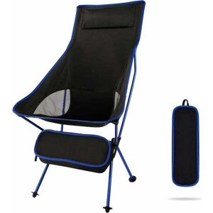 LINGHHANG Lightweight Folding Camping Chair High Back Portable Compact with Headrest, Double Sided Pocket and Carry Bag for Camping, Fishing, Hiking, Outdoor LINGHHANG Lightweight Folding Camping Chair High Back Portable Compact with Headrest, Double Sided Pocket and Carry Bag for Camping, Fishing, Hiking, Outdoor