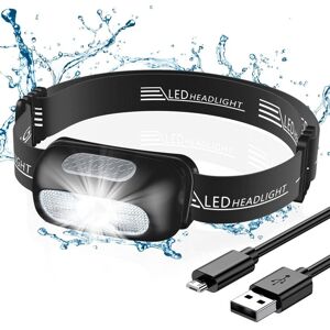 WOIYIC Headlamp, Powerful Rechargeable with 5 Lighting Modes, IPX4 Waterproof, Portable LED Headlamp with Red Light for Fishing/Camping/Cycling/Hiking- WOIYIC Headlamp, Powerful Rechargeable with 5 Lighting Modes, IPX4 Waterproof, Portable LED Headlamp with Red Light for Fishing/Camping/Cycling/Hiking-