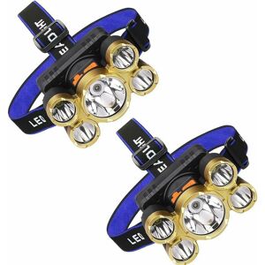 DEWDAT Headlamp, Rechargeable led Headlamp, Waterproof Work Light, Head Mounted Safety Helmet Miner Lamp for Running, Hiking, Camping and Fishing(2PCS) DEWDAT Headlamp, Rechargeable led Headlamp, Waterproof Work Light, Head Mounted Safety Helmet Miner Lamp for Running, Hiking, Camping and Fishing(2PCS)