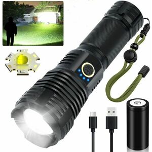 Mumu - High Brightness Rechargeable led Flashlights 90,000 Lumens Super Bright Tactical Flashlights Xhp70.2 Zoomable Waterproof Flashlight 5 Modes Mumu - High Brightness Rechargeable led Flashlights 90,000 Lumens Super Bright Tactical Flashlights Xhp70.2 Zoomable Waterproof Flashlight 5 Modes