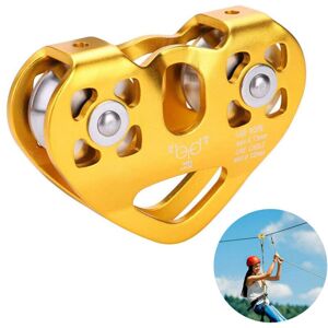 TONCHEAN Jammer, pulley, descender--Tandem Speed Double Trolley Rescue Climbing Pulley Double Pulley with Ball Bearing Rock/ Single Pulley Aluminum Fixed TONCHEAN Jammer, pulley, descender--Tandem Speed Double Trolley Rescue Climbing Pulley Double Pulley with Ball Bearing Rock/ Single Pulley Aluminum Fixed