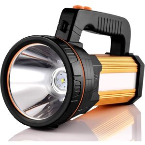IKODM Led Flashlight 7000 Lumens Rechargeable Waterproof IPX4 Portable Camping Lamp 6000mAH Camping Lamp Portable Spotlight (Golden) IKODM Led Flashlight 7000 Lumens Rechargeable Waterproof IPX4 Portable Camping Lamp 6000mAH Camping Lamp Portable Spotlight (Golden)