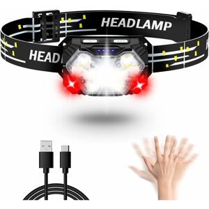 Longziming - led Headlamp(2 Pieces/1 Piece), 2000 Lumens usb c Rechargeable Head Torch, Red Light and Motion Sensor, 6 Modes, IPX5 Waterproof for Longziming - led Headlamp(2 Pieces/1 Piece), 2000 Lumens usb c Rechargeable Head Torch, Red Light and Motion Sensor, 6 Modes, IPX5 Waterproof for
