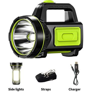 Tonchean - Powerful mAh usb Rechargeable led Flashlight with Side Light, Waterproof Torch for Emergency Hiking Camping Hunting (with Side Light) Tonchean - Powerful mAh usb Rechargeable led Flashlight with Side Light, Waterproof Torch for Emergency Hiking Camping Hunting (with Side Light)