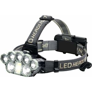 Mumu - Powerful Rechargeable Headlamp, Super Bright 18,000 Lumens, 8 LEDs, usb Headlamp, Waterproof Headlamp for Camping, Fishing, Caving, Jogging Mumu - Powerful Rechargeable Headlamp, Super Bright 18,000 Lumens, 8 LEDs, usb Headlamp, Waterproof Headlamp for Camping, Fishing, Caving, Jogging
