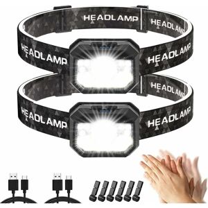 Héloise - Rechargeable Headlamp, 2000 Lumens Super Bright led Head Torch, 11 Light Modes Motion Sensor Torch, Headlamp with Red Light for Fishing, Héloise - Rechargeable Headlamp, 2000 Lumens Super Bright led Head Torch, 11 Light Modes Motion Sensor Torch, Headlamp with Red Light for Fishing,