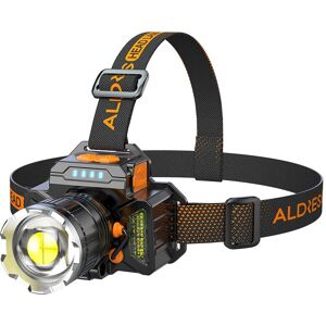 AOUGO Rechargeable Headlamp, 3600mAh led Head Lamp, Motion Detection, 4 Modes, Waterproof Flashlight, Adjustable Zoom for Camping, Climbing, Fishing, AOUGO Rechargeable Headlamp, 3600mAh led Head Lamp, Motion Detection, 4 Modes, Waterproof Flashlight, Adjustable Zoom for Camping, Climbing, Fishing,