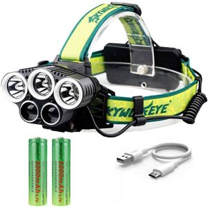 Tonchean - Rechargeable Headlamp, Lumen Powerful Lighting Ultra usb Rechargeable 5 led 6 Lighting Modes without Battery Shockproof for Walking Tonchean - Rechargeable Headlamp, Lumen Powerful Lighting Ultra usb Rechargeable 5 led 6 Lighting Modes without Battery Shockproof for Walking