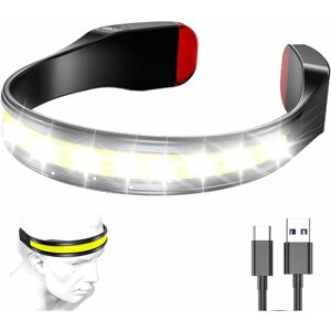 Longziming - Rechargeable Headlamps-Lightweight Waterproof Ultra Powerful led Headlamp,230° Torch 3 Modes 500 Lumen,Ipx6 Waterproof And Red Rear Longziming - Rechargeable Headlamps-Lightweight Waterproof Ultra Powerful led Headlamp,230° Torch 3 Modes 500 Lumen,Ipx6 Waterproof And Red Rear