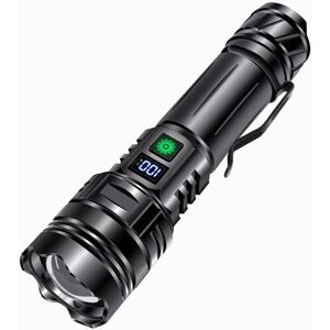 MUMU Rechargeable LED Flashlight, 30,000 Lumens Extremely Powerful LED Torch, 5 Light Modes, IP65 Waterproof, Rechargeable LED Lamp, Tactical Lamp for MUMU Rechargeable LED Flashlight, 30,000 Lumens Extremely Powerful LED Torch, 5 Light Modes, IP65 Waterproof, Rechargeable LED Lamp, Tactical Lamp for
