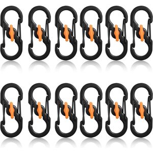 Longziming - s Shape Carabiners,12 Pieces s Ring Locking Carabiner,Carabiner Hook,Mini Metal Buckle Clip,Double Spring Key Ring,S Shape Aluminum Longziming - s Shape Carabiners,12 Pieces s Ring Locking Carabiner,Carabiner Hook,Mini Metal Buckle Clip,Double Spring Key Ring,S Shape Aluminum