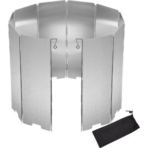 Héloise - Stove Wind Shield 10 Plates Foldable Aluminum Camping Wind Shield Portable Outdoor Camping Windshield for Camping Stove Gas Stove Héloise - Stove Wind Shield 10 Plates Foldable Aluminum Camping Wind Shield Portable Outdoor Camping Windshield for Camping Stove Gas Stove