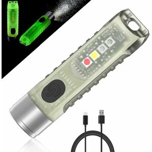 Dewdat - Torch Mini led Aurora Torch Light usb Rechargeable Fluorescent Keychain,UV/White/Red Blue edc Side Light,Magnetic Waterproof IP65,400 Dewdat - Torch Mini led Aurora Torch Light usb Rechargeable Fluorescent Keychain,UV/White/Red Blue edc Side Light,Magnetic Waterproof IP65,400