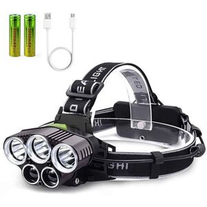 ANPVIZ USB Rechargeable Headlamp, TYC 6 Modes Headlamp with 2 Large Capacity Batteries, Waterproof Headlamp for Camping, Hiking, Cycling, Fishing, Running ANPVIZ USB Rechargeable Headlamp, TYC 6 Modes Headlamp with 2 Large Capacity Batteries, Waterproof Headlamp for Camping, Hiking, Cycling, Fishing, Running
