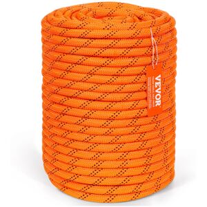 VEVOR Double Braided Polyester Rope, 1/2 in x 220 ft, 48 Strands, 8000 LBS Breaking Strength Outdoor Climbing Rope, Arborist Rigging Rope for Rock VEVOR Double Braided Polyester Rope, 1/2 in x 220 ft, 48 Strands, 8000 LBS Breaking Strength Outdoor Climbing Rope, Arborist Rigging Rope for Rock