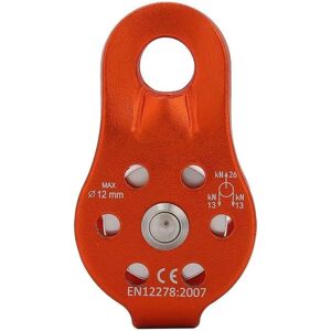 GOTRAYS Zip Line Pulley, 26KN Aluminum Alloy Climbing Pulley Heavy Duty Single Rope Pulley Block for 12mm Rope Climbing(Orange) GOTRAYS Zip Line Pulley, 26KN Aluminum Alloy Climbing Pulley Heavy Duty Single Rope Pulley Block for 12mm Rope Climbing(Orange)