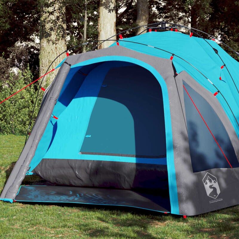 Bonnevie - Camping Tent,Camping shelter Dome 3-Person Blue Quick Release VSVS795378