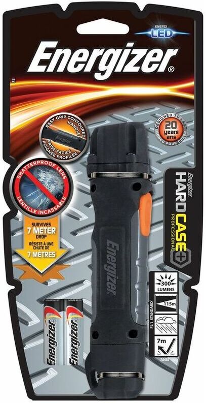Hardcase Professional Torch led 2 x aa Batteries - Energizer