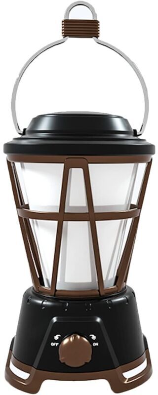 Tinor - led Camping Lantern, Powerful Rechargeable Camping Lamp 1000lm, Torch for Outdoor Lighting, Adjustable Brightness 2 Modes, Waterproof Camping