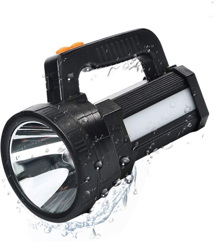 TINOR Ultra Powerful led Flashlight, 7200mAH/ 6000 Lumens Rechargeable Flashlight, IPX4 Waterproof, 6 Modes usb Torch for Camping/Hiking/Emergency/Power