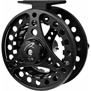 TINOR Full Aluminum Alloy Metal Fly Fishing Reel CNC Machined 7/8 Fly Fishing Reel（black）