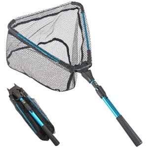 Csparkv - Fishing Landing Net with Telescopic Handle, Telescopic Folding Landing Net for Kayak, Salmon, Catfish, Bass, Easy Catch and Release Csparkv - Fishing Landing Net with Telescopic Handle, Telescopic Folding Landing Net for Kayak, Salmon, Catfish, Bass, Easy Catch and Release