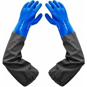 Waterproof Frosted Gloves - Pond Cleaning Gloves, 26' Flocked Lining, Elastic Cuffs, for Chemical Industry, Agriculture, Fishing, Construction Ymyny Waterproof Frosted Gloves - Pond Cleaning Gloves, 26' Flocked Lining, Elastic Cuffs, for Chemical Industry, Agriculture, Fishing, Construction Ymyny