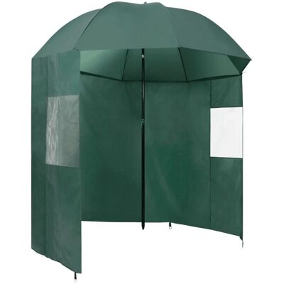 vidaXL Fishing Umbrella Green Outdoor Garden Parasol Sunshade Fishing Shelter vidaXL Fishing Umbrella Green Outdoor Garden Parasol Sunshade Fishing Shelter