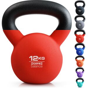 CORE BALANCE Neoprene Kettlebell - 12kg - Red