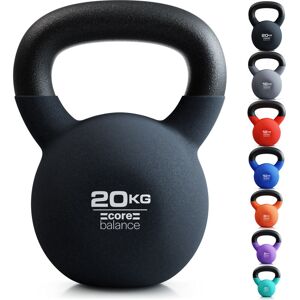 CORE BALANCE Neoprene Kettlebell - 20kg - Black