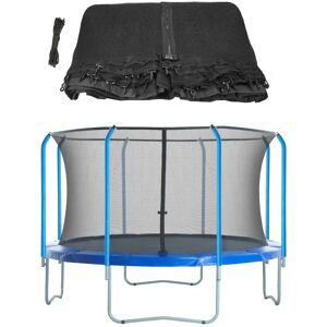 UPPER BOUNCE 10ft Trampoline Replacement Enclosure Surround Safety Net Protective Top Ring System Netting Compatible with 8 Curved (Bent) Poles