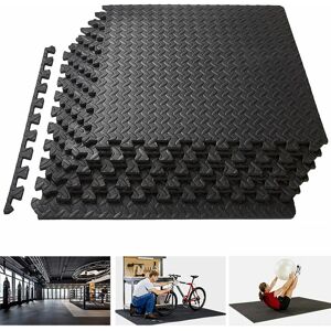 Unho - 12x Interlocking Soft Foam Floor Mats Heavy Duty eva Puzzle Rubber Fadeless Home