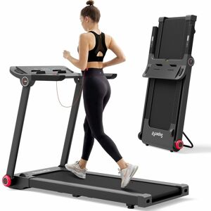 Costway - 1.3HP Folding Treadmill Electric Walking Running Jogging Machine 12 Programs