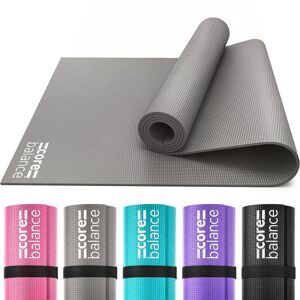 CORE BALANCE 6mm Foam Yoga Mat - Grey - Grey